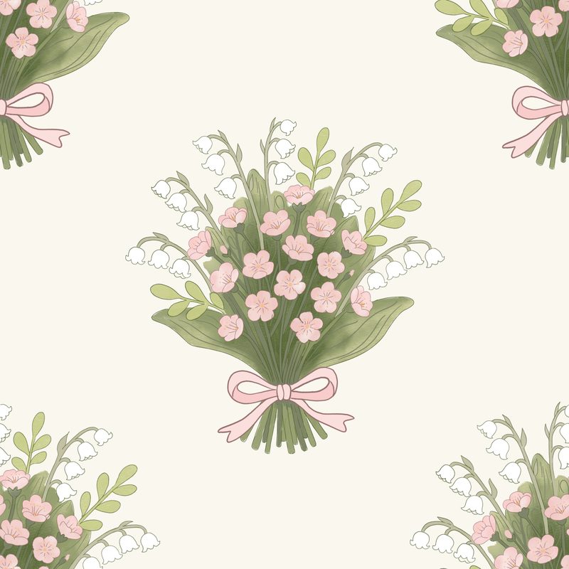 Rose bouquet pattern